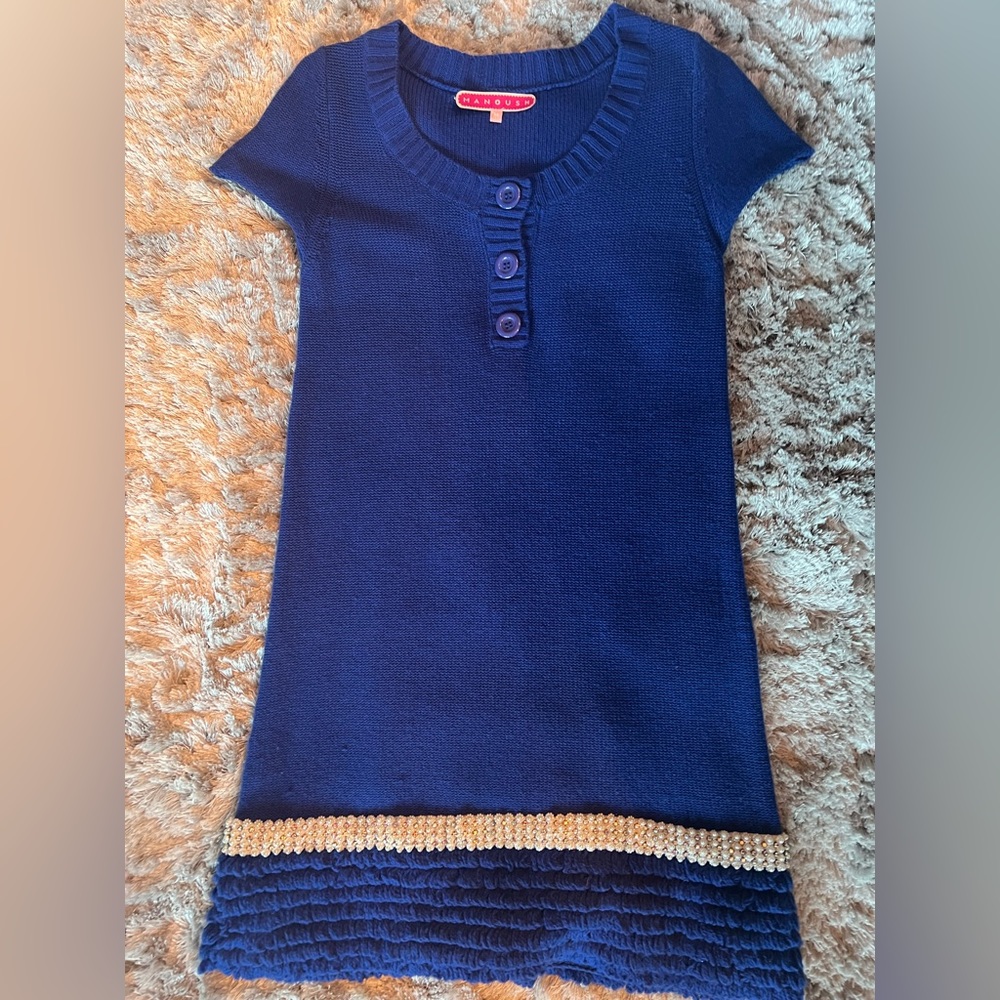 Blue cocktail dress